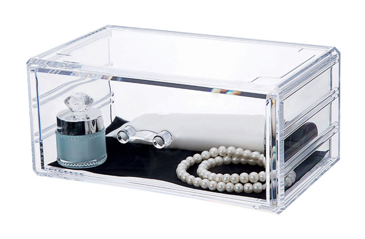Organizator pentru bijuterii Stakable, Compactor, 1 compartiment, transparent - imagine 4